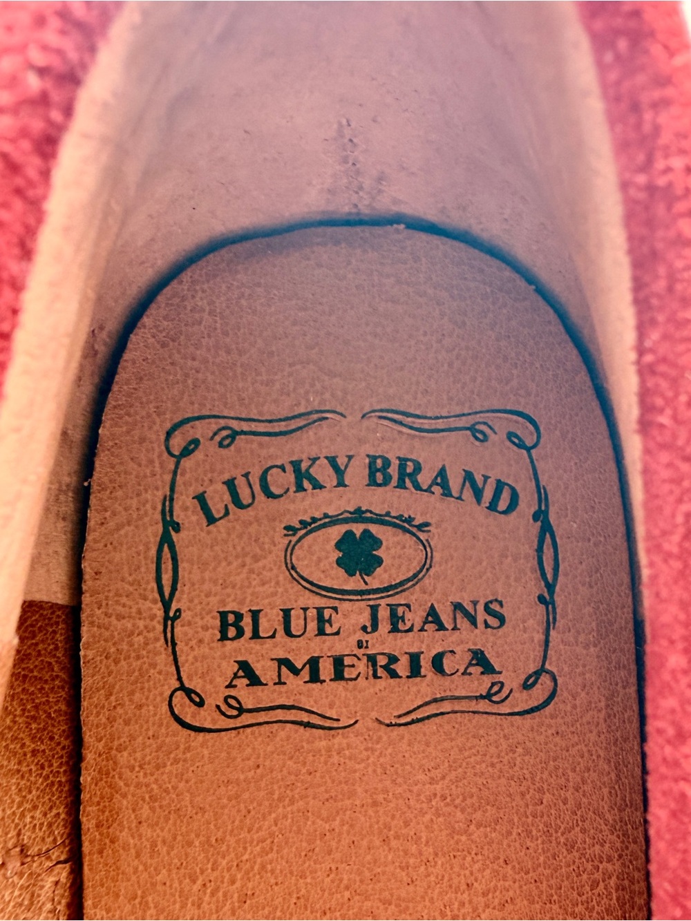 Lucky Brand Crimson Suede Moccasins tassels Sz 8 | Boho Festival Preppy Loafers - Picture 4 of 13